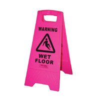 EDCO Wet Floor Sign - Pink