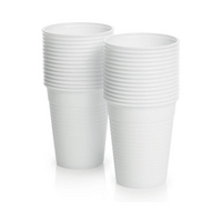 ENVIRO Disposable Plastic Water Cup 185ml (6oz) - White x1000