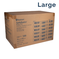 MEDICOM Easy Fit Latex Lightly Powdered Gloves - Large 1000/Carton