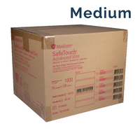 MEDICOM Blue Nitrile Powder Free Gloves - M 1000/Carton