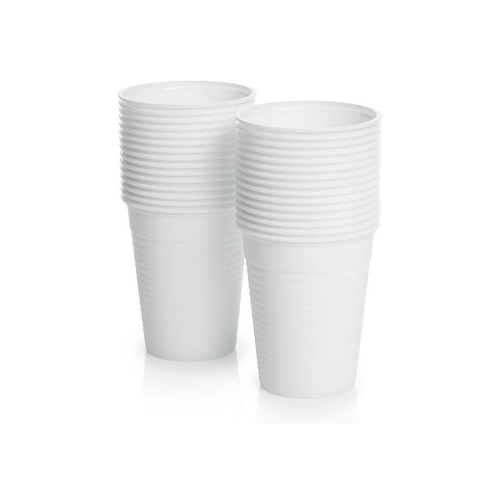 ENVIRO Disposable Plastic Water Cup 185ml (6oz) - White x1000