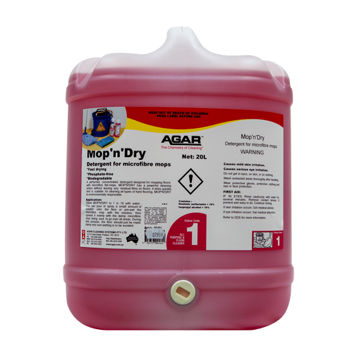 AGAR Mop n Dry Detergent - 20L